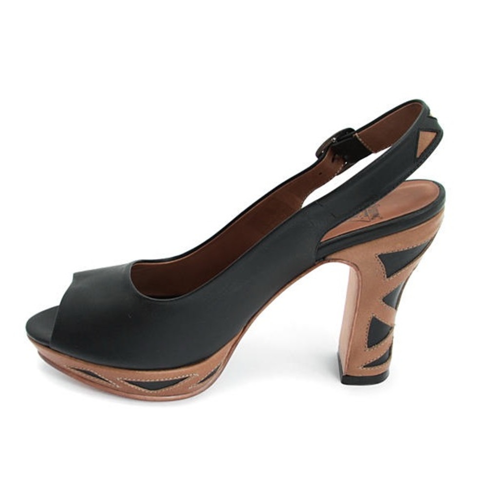 John Fluevog Miracle Bunford Slingback Platform Heels